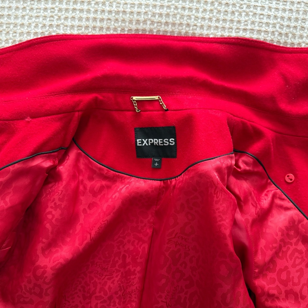 Express Red Jacket with Gold Accents - Picture 7 of 13